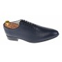 Pantofi barbati eleganti din piele naturala matritata, bleumarin inchis, NIC5BLPR